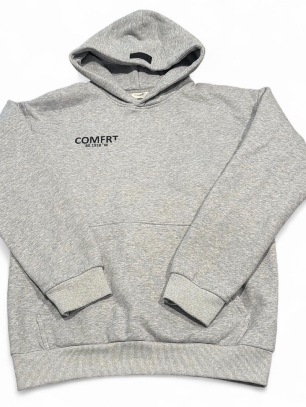 Comfort Grey Pullover Hoodie - Men’s Casual Sweatshirt
